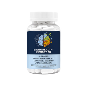 Cápsulas de Extracto Herbal Personalizadas de Marca Privada, Cápsulas Vitamínicas para el Cerebro para Mejorar la Memoria - Product Image 1