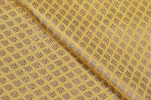 Tissu brocart poly premium brillant, écologique, respirant et léger à motif floral abstrait pour la confection de robes ethniques pour filles - Product Image 6