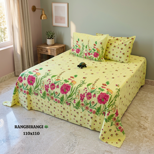 Parure de lit en coton imprimé floral multicolore de qualité supérieure, taille King, pour la maison, l'hôtel, prix de gros, exportation - Product Image 2