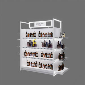 ที่กำหนดเองราคาโรงงานที่ทันสมัยแต่งหน้าร้านสีไม้เคาน์เตอร์ร้านค้าชั้นวางเครื่องสำอางแสดง - Product Image 5