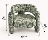 Fauteuil simple rétro en bois massif, style minimaliste, design moderne du milieu du siècle, pour salon, balcon, meubles de maison