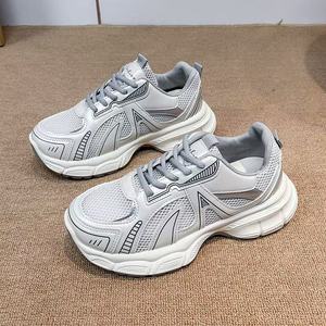 Nuevo Estilo 2026: Mocasines Deportivos Casuales de Mujer con Suela Gruesa de Malla, Cómodos, de Tacón Alto y Ligeros - Product Image 4