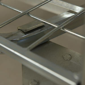 Industriële 500Kg Demontabele Vrachtwagentrolley Met Zinkstalen Rol Met Versterkte Gaaspanelen Logistieke Handtrolley - Product Image 3