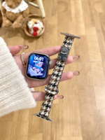 Bracelet de montre en tissu de laine pour Apple Watch, bracelet de montre fin, bracelet de montre mignon et tendance pour Apple Watch