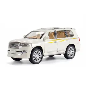 Che zhi veículos de brinquedo cruiser diecast, modelo de carro 1/24 para crianças, 20.5cm de tração, liga de trás, modelo de fundição