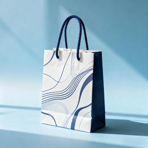 Customizable Recyclable Kraft Paper Bags for Clothing Shoes Gifts with Custom Logo and Screen Printing Options