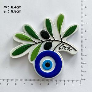 Nouveaux aimants de réfrigérateur en résine magnétique 3D œil maléfique créatif - Design moderne poli durable Décoration d'intérieur exquise et souvenir touristique - Product Image 5