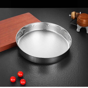 Moule à gâteau rond en acier inoxydable, fond épaissi antiadhésif, résistant au four, argenté KJ 999 - Product Image 1