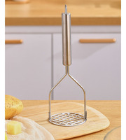 Custom Logo Keuken Fruit Groente Presser Tools Rvs Keuken Aardappel Stamper Mini Aardappel Stamper