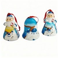 Décoration de Noël personnalisée Souvenir de Grèce, Bonhomme de neige en résine, Artisanat de haute qualité, Ornements suspendus UV, Décoration d'intérieur