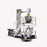 Machine de remplissage et de scellage verticale automatique à grande capacité PLC pour boissons, riz, haricots, noix, légumes, aliments pour animaux de compagnie - Focus Machinery