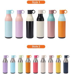 Vente flash : Bouteille d'eau isotherme 2-en-1 en acier inoxydable avec support, personnalisable avec logo, en acier inoxydable 304, pour cadeau promotionnel - Product Image 4