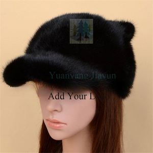 Metal Palte Logo Warm Hat All Black - Product Image 1