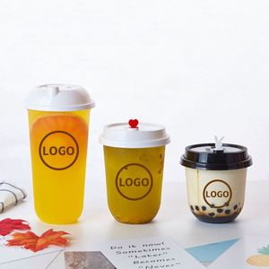 Gobelets en plastique transparents jetables en PP de 500/700 ml avec couvercle en dôme, impression personnalisée en gros, 90 mm, forme en U, pour boissons, smoothies - Product Image 4