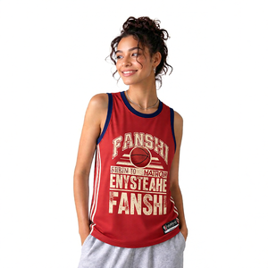 Camisetas Deportivas de Baloncesto para Mujer Fanshi, Transpirables, de Secado Rápido, sin Mangas, con Estampado Personalizado - Product Image 6