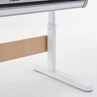 Ensemble Chaise et Bureau d'Étude pour Enfants Jaune en Bois Pliable, Réglable en Hauteur, Haut de Gamme, Extra-Large, avec Cadre de Table et Tiroirs