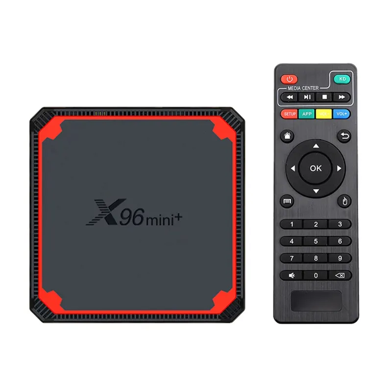 Vente chaude 4k TV Box X96 mini plus amlogic S905W4 quad core 1gb 2 go Set Top Box Smart Android 9.0 Wifi Récepteur X96 mini +