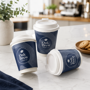 Vaso de Papel Desechable Blanco Personalizado para Café, de Pared Simple, 4oz 8oz 12oz, para Bebidas Calientes, al por Mayor - Product Image 2