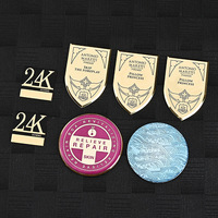 Étiquette autocollante métallique à gratter, estampée à froid, personnalisée avec logo privé, dorée, pour pot de bougie, bougie, bouteille de parfum, cadeau - Grande Vente
