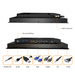 PC Panel <span class=keywords><strong>Touchscreen</strong></span> Industriale All-in-One di Alta Qualità Personalizzabile con Interfacce e Colori Variabili Android 11/<span class=keywords><strong>Ubuntu</strong></span> RK3288/RK3399 - Product Image 4