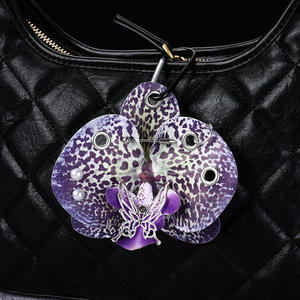 Porte-clés Gothique Orchidée-Butterfly en Métal Industriel avec Œillet <span class=keywords><strong>et</strong></span> Perle, Accessoire Punk pour Sacs <span class=keywords><strong>et</strong></span> Clés - Product Image 5