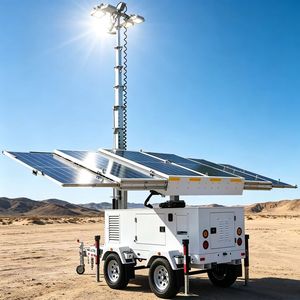 Remorque de sécurité solaire CCTV RITEVOLT RST-6P avec 6 panneaux de 100W, étanche IP67, entrée DC48V pour l'éclairage public - Product Image 3