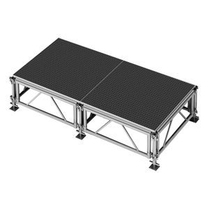 4 'x 8' thời tiết nhôm ngoài trời giai đoạn hệ thống 24 "-48" cao cho giàn hiển thị - Product Image 1