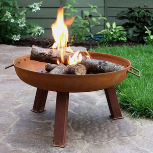 Burnfire <b>Wood</b> <b>Pit</b> <b>Fire</b> Stove Bbq Outdoor Gas Bowls,Camping Vintage Corten Steel <b>Fire</b> <b>Pit</b> - Product Image 2