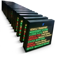 Sistema de Registro Electrónico de Control de Acceso para Vehículos de Protección Ambiental, Pantalla LED para Vehículos Grandes, Control de Estacionamiento