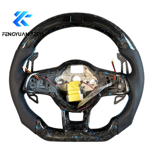 Volant de voiture personnalisé en fibre de carbone forgée avec LED pour VW Golf 7 7.5 Mk7 Mk8 GTI GTD Polo 7 8 Jetta <span class=keywords><strong>CC</strong></span> <span class=keywords><strong>Volkswagen</strong></span> - Product Image 2