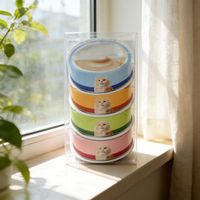 Boîte en plastique transparente PET de haute qualité pour l'emballage de snacks, préservant la fraîcheur des aliments en conserve, de l'huile de poisson et des produits pour animaux de compagnie