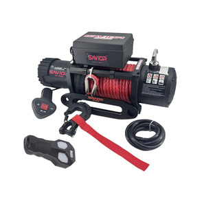 Xe tải tời overland campervan SUV tự động lĩnh vực cứu hộ 12V/24V điện thuyền Trailer dây thép 12000lbs 1200W điều khiển từ xa - Product Image 6