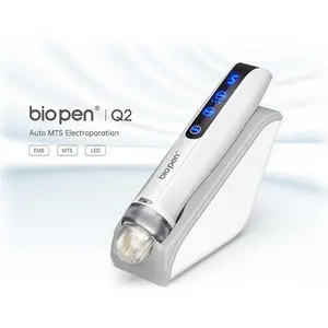 Newest Bio pen Q2 dr microneeding pen with 9 pins 14 pins 25 pins disposable cartridge electroporation pen for skin care