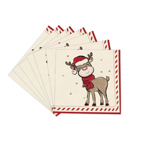 Kits de fournitures de fête jetables de Noël comprennent de nouvelles assiettes en papier et des décorations pour la décoration de table