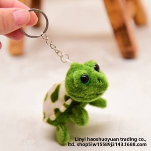 Commercio all'ingrosso carino Mini 10 cm ciondolo tartaruga marina portachiavi bambola occhio fortunato giocattolo di peluche per alleviare lo Stress tecnico lavato ODM possibile - Product Image 6