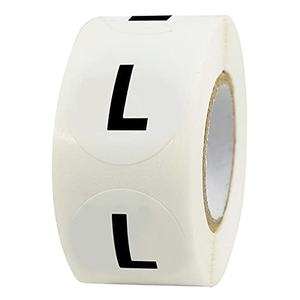 Étiquettes de taille pour vêtements, taille unique, cercle transparent, fabrication sur mesure, étiquettes de taille biodégradables, autocollants pour vêtements - Product Image 2