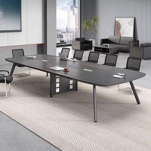 Table de conférence moderne pour bureau, grande taille avec rangement, pour salle de réunion et formation - Product Image 2
