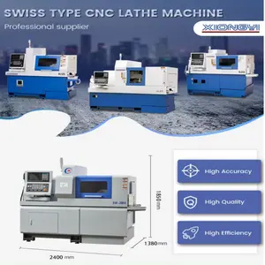 China Cnc Lathe Machine Turning Flat Bed Sw-205B 3 Axis Swiss Type Cnc Lathe For Processing Plastics