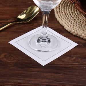 Serviette <span class=keywords><strong>de</strong></span> table carrée réutilisable en coton pour cocktails, repas occidentaux, mariage, serviette <span class=keywords><strong>de</strong></span> <span class=keywords><strong>bouche</strong></span>, nappe blanche pliable à motif floral - Product Image 5