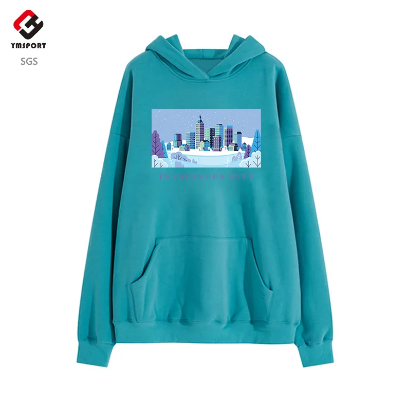 Vente en gros de sweats à capuche unis de haute qualité sweat-shirt unisexe Hip Hop surdimensionné personnalisé sweats à capuche en éponge française