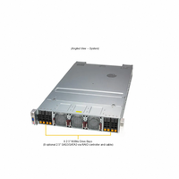 High Quality 2U Liquid Cooled System Server AS-2145GH-TNMR-LCC windows Server Max 760W TDP CPUs Rack Server