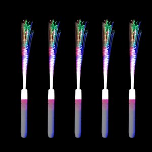 Bunte LED-Leuchtfaser-Zauberstäbe Glowing Stick Geschenke für Hochzeiten oder Graduierungen Party bevorzugungen - Product Image 3