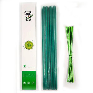 Piquet de bambou en <span class=keywords><strong>bois</strong></span> <span class=keywords><strong>pour</strong></span> soutenir les <span class=keywords><strong>plantes</strong></span>, accessoires de jardin, offre spéciale - Product Image 4