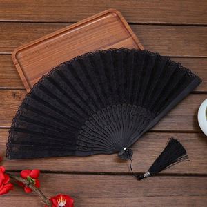 Wholesale 22cm Silk Dance Fans Bamboo Folding Fans for Weddings and <b>Gifts</b> Hot Selling with Beautiful Painted Decoration - Product Image 1