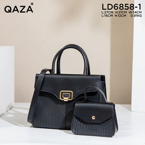 Ensemble de sacs à main pour femmes <span class=keywords><strong>QAZA</strong></span>, broderie, imperméable, PU, 2 en 1, dernières tendances - Product Image 3