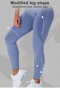Leggings senza cuciture per allenamento a vita alta <span class=keywords><strong>Leggins</strong></span> Push Up <span class=keywords><strong>Sport</strong></span> donna Fitness butt Yoga pantaloni Leggings senza cuciture <span class=keywords><strong>leggins</strong></span> per ragazza da palestra - Product Image 2