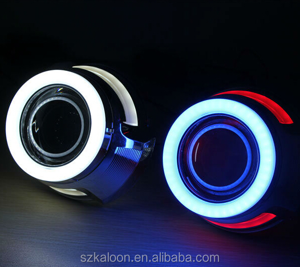 Projector Lens for LED Double Angel Eye Bi-xenon Projector Lens With Turn Light