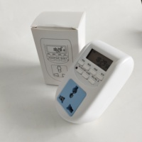 Mini Temporizador Digital con Enchufe UK, Programable Semanalmente, Enchufe Electrónico con Pantalla LCD, 220V 50Hz 10A 2300W