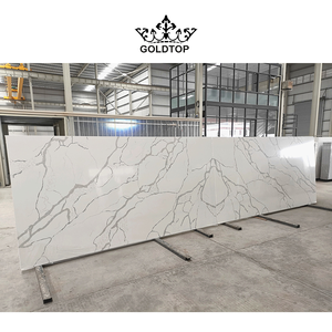 Encimera de losa de piedra de cuarzo blanco pulido para apartamento TMZ ODM/ODM Quartzo Quarzo - Product Image 1