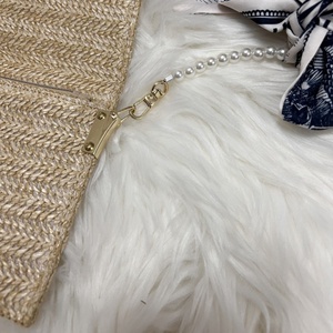 Compteur nouvelle grande marque LOGO cadeau paille rotin slank chaîne d'épaule dames petit sac carré pochette - Product Image 6